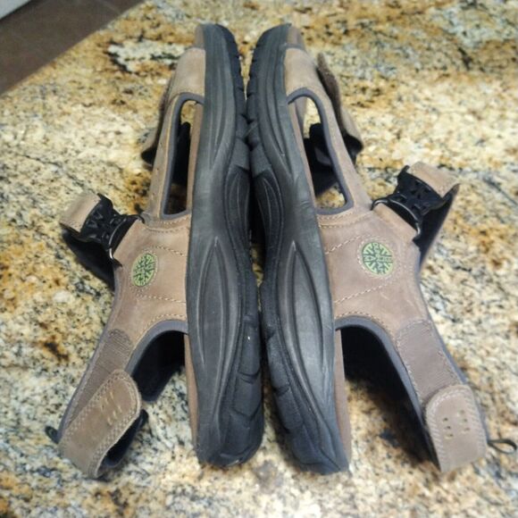 Dunham Sandal Men's DAI04tn Newport Nolan Brown 3-way Adjustable Straps Sz 14 - Picture 7 of 13